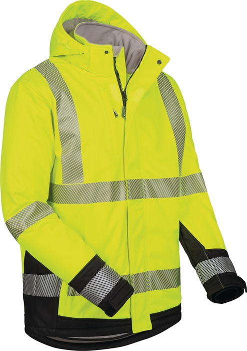 4000378430 - Detailbild4_Warnschutz-Softshelljacke Melvin Gr.M gelb/schwarz ELYSEE