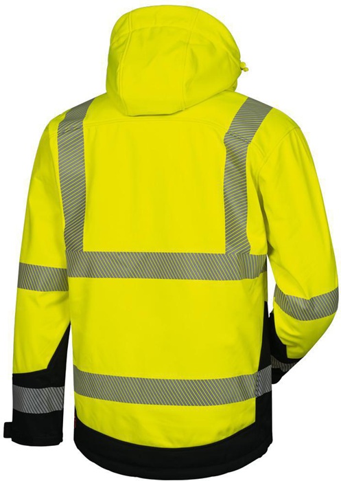 4000378431 - Detailbild_Warnschutz-Softshelljacke Melvin Gr.L gelb/schwarz ELYSEE