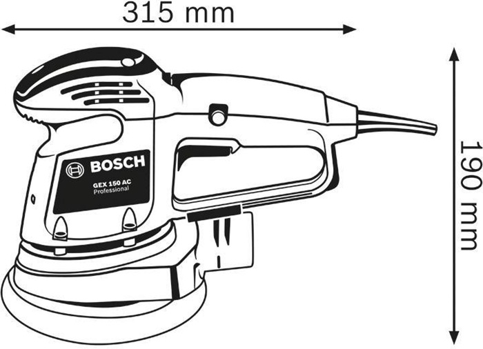 8000739998 - Detailbild5_Exzenterschleifer GEX 34-150 Prof.340 W 150mm 4500-12000min-¹ 4mm BOSCH