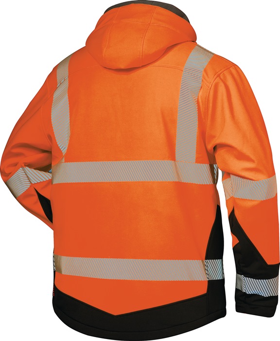 4000378436 - Detailbild_Warnschutz-Softshelljacke Lukas Gr.L orange/schwarz ELYSEE