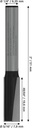 8000740082 - Detailbild5_Nutfräser Arbeits-L.19,5mm D.8mm L.51mm Schaft 1/4Zoll BOSCH