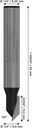 8000740083 - Detailbild5_V-Nutfräser Arbeits-L.9,2mm D.6,3mm L.45mm Schaft 1/4Zoll Winkel 90Grad BOSCH
