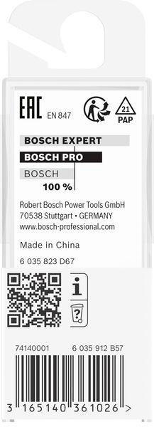 8000740085 - Detailbild_Hohlkehlfräser Arbeits-L.9,2mm D.9,5mm L.45mm Radius 4,7mm Schaft 1/4Zoll BOSCH