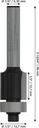 8000740090 - Detailbild4_Bündigfräser Standard for Wood Schaft 1/4Zoll Arbeits-L.12,7mm D.12,7mm L.56mm