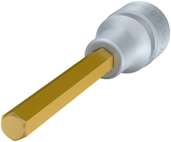 8000753797 - Detailbild_Steckschlüsseleinsatz 986L-8 1/2 Zoll Innen-6-kant SW 8mm L.100mm HAZET