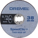 8000793901 - Detailbild2_Trennscheiben DREMEL® EZSpeedClic Arbeits-D.38mm Arbeits-T.14mm dünn f.Blech/Alu