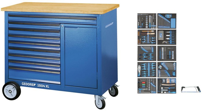 8000858838 - Detailbild_Rollwerkbank 1504 XL-TS-308 Außen-B1250xT630xH985mm 1000kg 308-tlg.