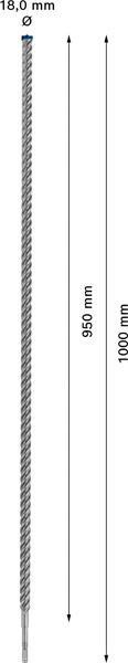 8000859562 - Detailbild4_Hammerbohrer Expert SDS plus-7X D.18mm Arbeits-L.950 L.1000mm BOSCH