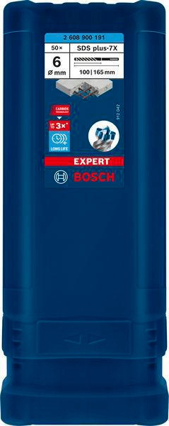 8000859578 - Detailbild5_Hammerbohrer EXPERT SDS plus-7X D.6mm Arbeits-L.100mm L.165mm 50 St. BOSCH