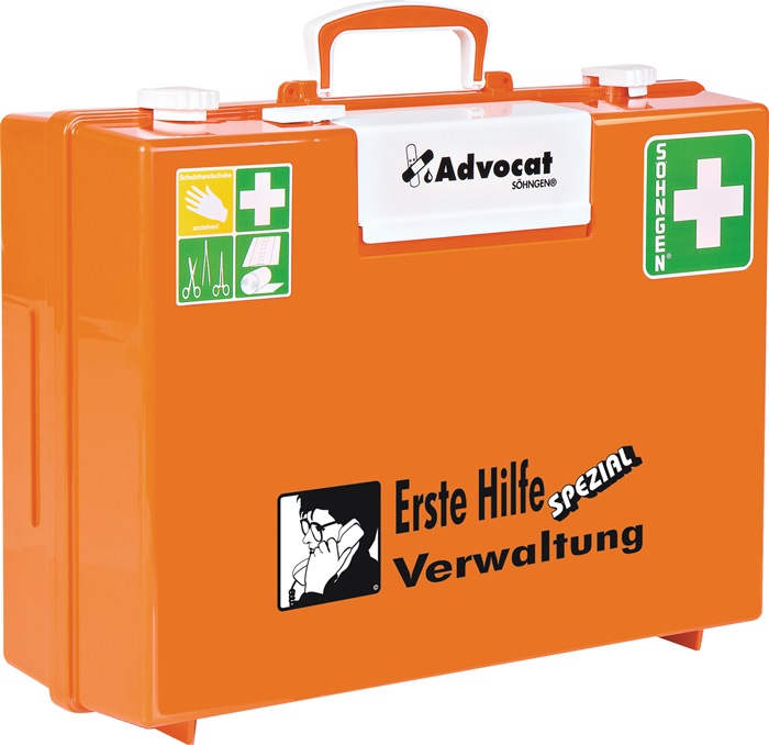 4000386003 - Detailbild2_Erste Hilfe Koffer Advocat Verwaltung B400xH300xT150ca.mm orange SÖHNGEN