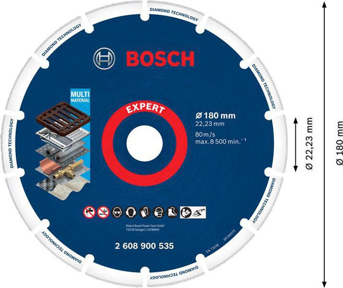 8000859682 - Detailbild2_Diamanttrennscheibe EXPERT Diamond Metal Wheel D.125mm Bohrung 22,23mm BOSCH