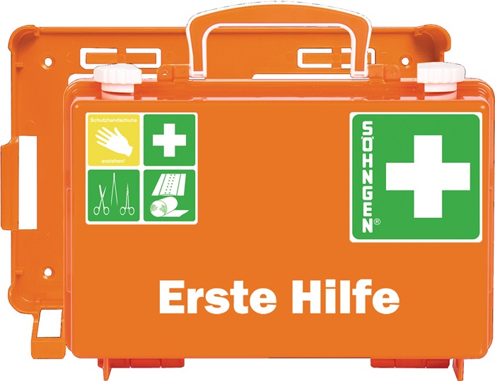 4000386018 - Detailbild_Erste Hilfe Koffer kl.QUICK-CD B260xH170xT110ca.mm orange SÖHNGEN