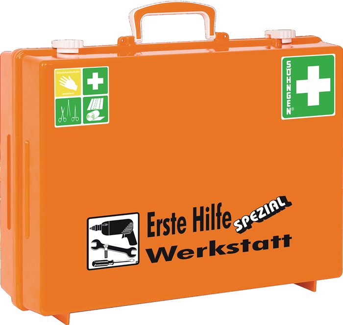 4000386030 - Detailbild_Erste Hilfe Koffer Beruf SPEZIAL Werkstatt B400xH300xT150ca.mm orange SÖHNGEN