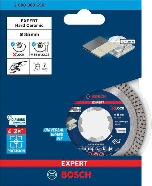 8000859732 - Detailbild_Diamanttrennscheibe EXPERT HardCeramic X-LOCK D.85mm 22,23mm Schnitt-B.1,6mm