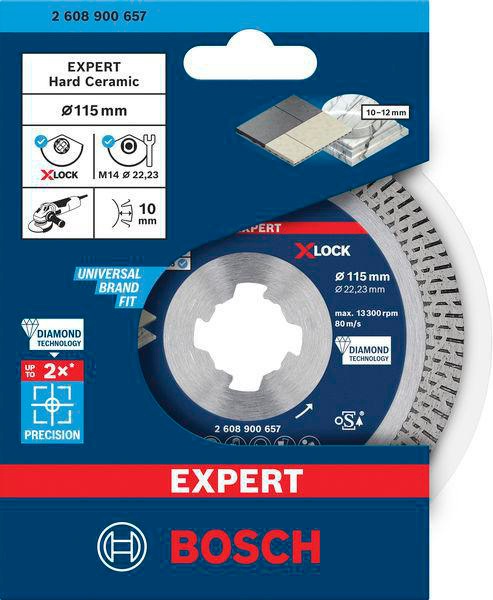8000859733 - Detailbild_Diamanttrennscheibe EXPERT HardCeramic X-LOCK D.115mm 22,23mm Schnitt-B.1,4mm