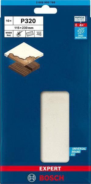 8000859824 - Detailbild_Netzschleifscheibe EXPERT M480 Abm.115x230mm Körnung 320 f.Exzenterschl. 10 St.