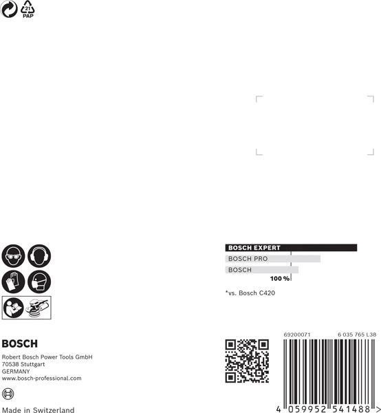 8000859866 - Detailbild_Schleifpapier EXPERT C470 D.125mm Körnung 320 8Löcher f.Exzenterschl.5 St. BOSCH
