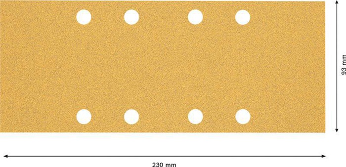 8000859890 - Detailbild_Schleifpapier EXPERT C470 Abm.93x230mm Körnung 60 8Löcher 10 St. BOSCH