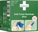4000386486 - Detailbild_Soft Foam Bandage selbsthaftend elastisch,blau Rl.6cmx2m CEDERROTH