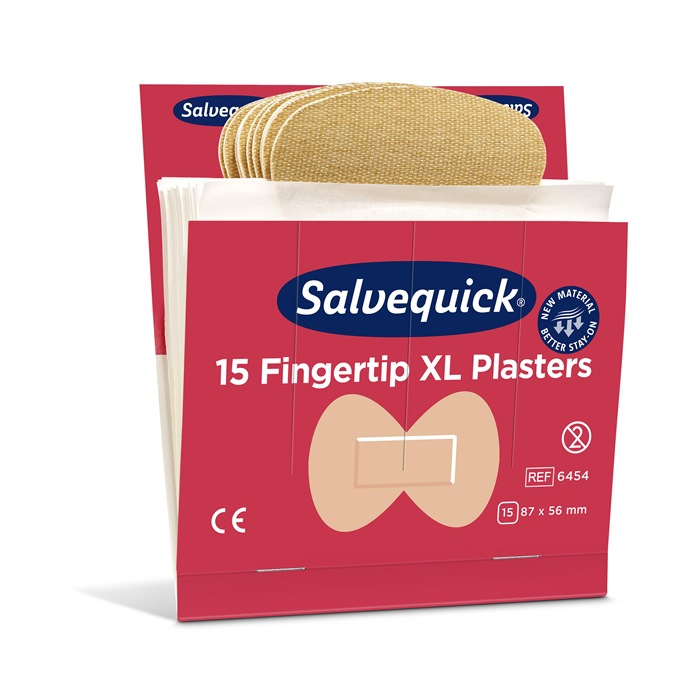 4000386490 - Detailbild_Pflasterstrips Salvequick elastisch 6 Nachfüllpack.je 15 St.SALVEQUICK