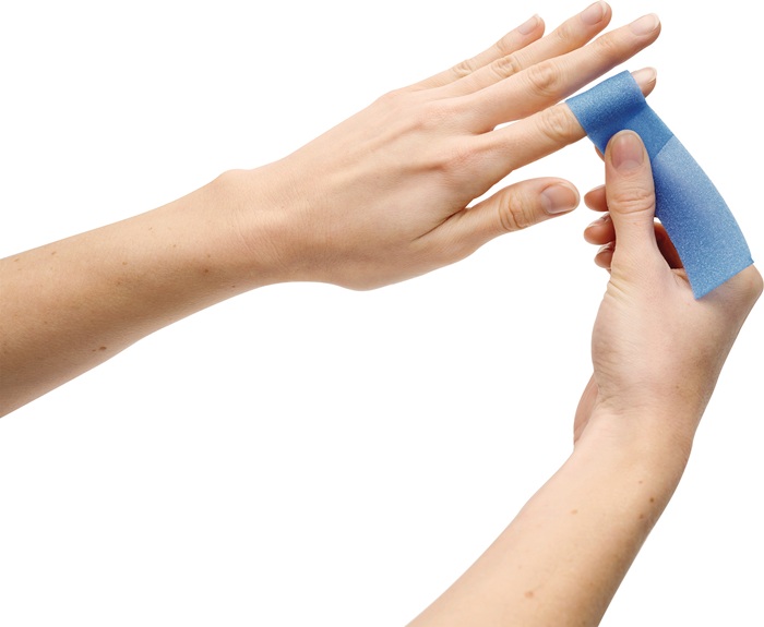 4000386586 - Detailbild_Pflasterspender Soft Foam Spender 2-in-1 B142xH123xT138ca.mm grün,transparent