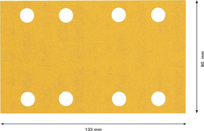 8000859939 - Detailbild3_Schleifpapier EXPERT C470 Abm.80x133mm Körnung 240 8Löcher 10 St. BOSCH