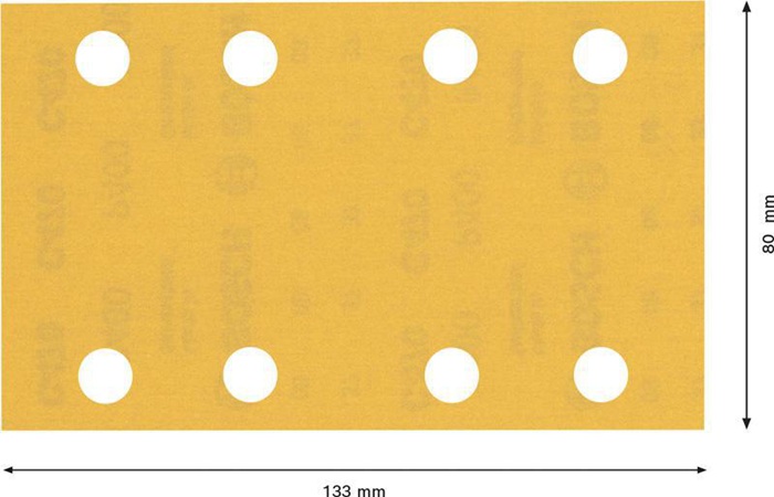 8000859941 - Detailbild2_Schleifpapier EXPERT C470 Abm.80x133mm Körnung 400 8Löcher 10 St. BOSCH