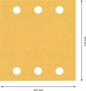 8000859949 - Detailbild5_Schleifpapier EXPERT C470 Abm.115x107mm Körnung 120 6Löcher 10 St. BOSCH