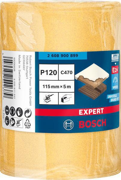8000859955 - Detailbild4_Schleifpapierrolle EXPERT C470 B.115mm L.5m Körnung 120 f.Handschleifen BOSCH