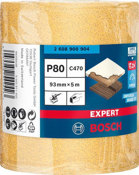 8000859960 - Detailbild5_Schleifpapierrolle EXPERT C470 B.93mm L.5m Körnung 80 f.Handschleifen BOSCH