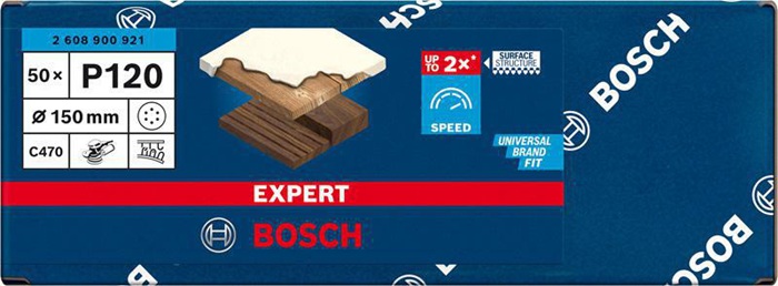 8000859977 - Detailbild3_Schleifpapier EXPERT C470 D.150mm Körnung 120 6Löcher f.Exzenterschleifer 50 St.