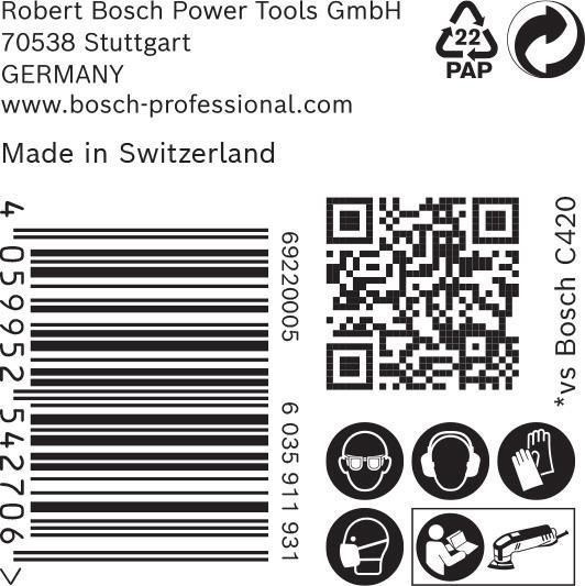 8000859988 - Detailbild3_Schleifpapier EXPERT C470 D.93mm Körnung 240 f.Deltaschleifer BOSCH