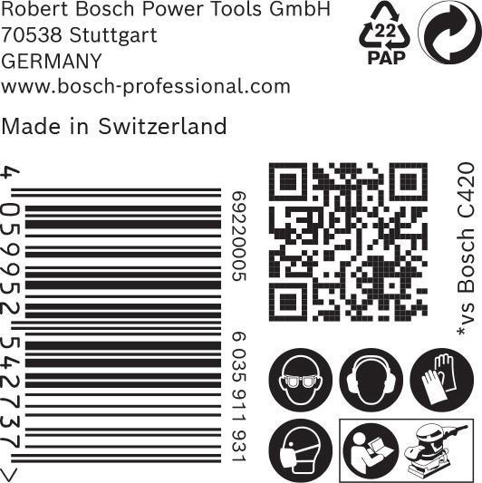 8000859991 - Detailbild4_Schleifpapier EXPERT C470 Abm.83x186mm Körnung 40 8Löcher 50 St. BOSCH