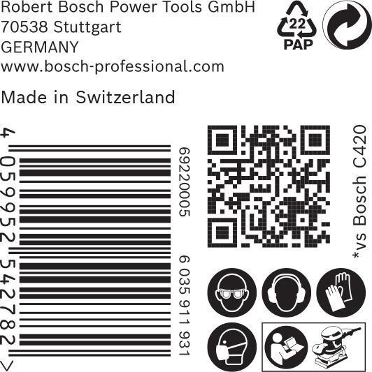 8000859996 - Detailbild4_Schleifpapier EXPERT C470 Abm.83x186mm Körnung 180 8Löcher 50 St. BOSCH