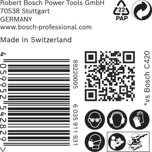 8000860000 - Detailbild2_Schleifpapier EXPERT C470 Abm.115x230mm Körnung 80 14Löcher 50 St. BOSCH