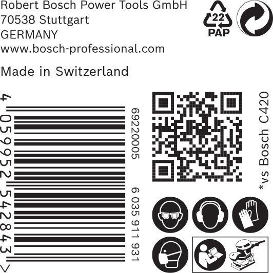 8000860002 - Detailbild5_Schleifpapier EXPERT C470 Abm.115x230mm Körnung 120 14Löcher 50 St. BOSCH