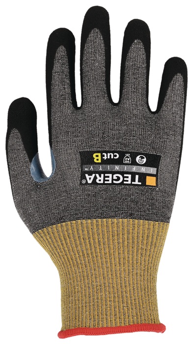 4000391559 - Detailbild_Schnittschutzhandschuhe TEGERA® INFINITY 8805 Gr.10 grau/gelb EN388,EN407 PSA II