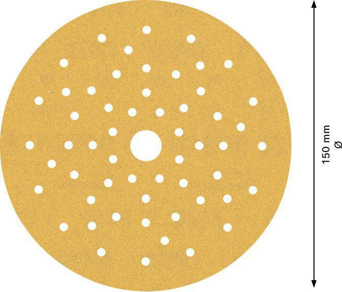 8000860057 - Detailbild_Schleifpapier EXPERT C470 D.150mm Körnung 180 Mehrloch f.Exzenterschleifer 5 St.