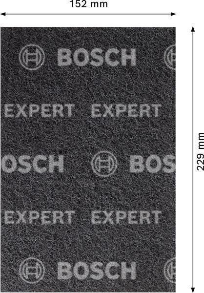 8000860127 - Detailbild5_Vliespad EXPERT N880 Abm.152x229mm schwarz Medium S f.Handschleifen BOSCH