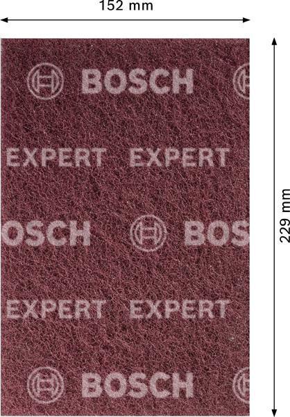8000860128 - Detailbild5_Vliespad EXPERT N880 Abm.152x229mm kastanienbraun Medium A f.Handschleifen BOSCH