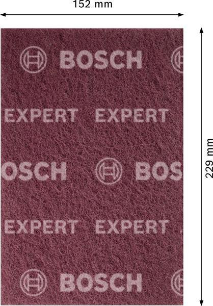 8000860129 - Detailbild2_Vliespad EXPERT N880 Abm.152x229mm rot sehr fein A f.Handschleifen BOSCH