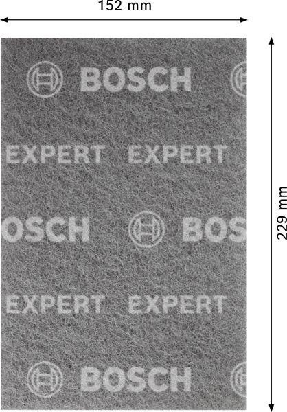 8000860130 - Detailbild3_Vliespad EXPERT N880 Abm.152x229mm grau ultrafein S f.Handschleifen BOSCH