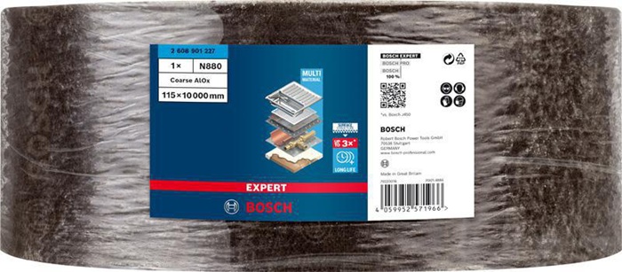 8000860141 - Detailbild2_Vliesrolle EXPERT N880 B.115mm L.10m braun grob A f.Handschleifen 10 St. BOSCH