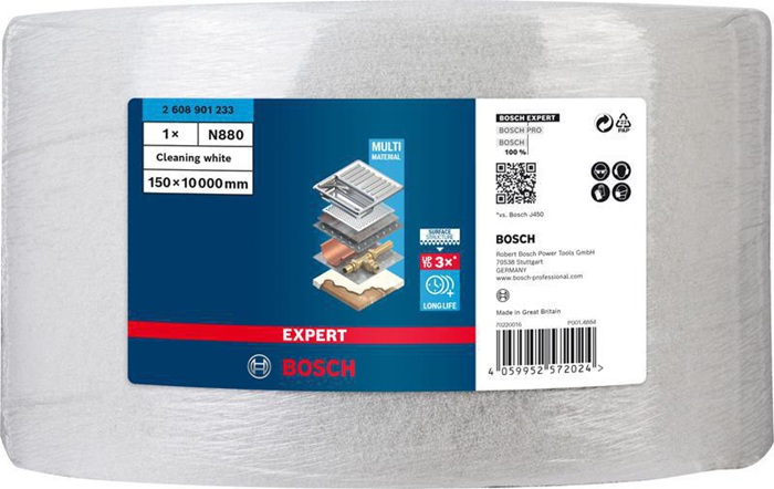 8000860147 - Detailbild2_Vliesrolle EXPERT N880 B.150mm L.10m weiß Reinigung f.Handschleifen 10 St. BOSCH