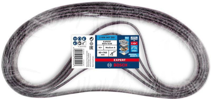 8000860169 - Detailbild3_Schleifband EXPERT N470 B.40mm L.760mm mittel f.Bandschleifer 10 St. BOSCH