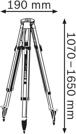 8000882894 - Detailbild_Baustativ BT 170 HD Arbeits-H.107-165cm 5/8Zoll Gewinde BOSCH