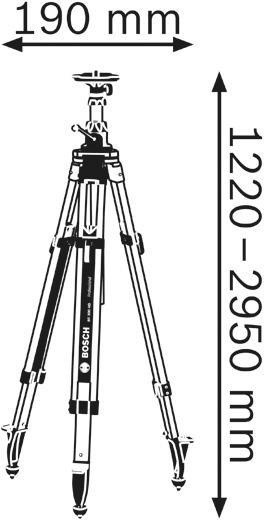 8000882895 - Detailbild_Baustativ BT 300 HD Arbeits-H.122-295cm 5/8Zoll Gewinde BOSCH