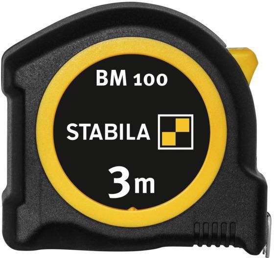 8000911834 - Detailbild2_Taschenrollbandmaß BM 100 L.3m B.16mm mm/mm EG II ABS/TPE Metall-Clip STABILA