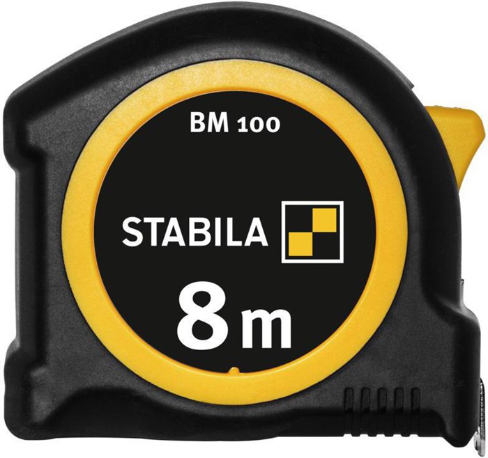 8000911842 - Detailbild5_Taschenrollbandmaß BM 100 L.8m B.25mm mm/mm EG II ABS/TPE Metall-Clip STABILA