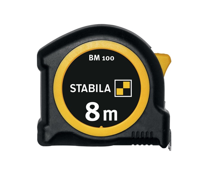 8000911842 - Detailbild5_Taschenrollbandmaß BM 100 L.8m B.25mm mm/mm EG II ABS/TPE Metall-Clip STABILA